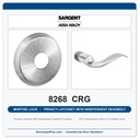 Sargent 8268 CRG Trim Mortise Privacy Latchset with Independent Deadbolt | Grade 1 Commercial