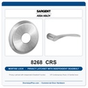 Sargent 8268 CRS Trim Mortise Privacy Latchset with Independent Deadbolt | Grade 1 Commercial