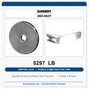 Sargent 8297 LB Trim Mortise Double Dummy w/Active Trim | Grade 1 Commercial