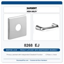 Sargent 8268 EJ Trim Mortise Privacy Latchset with Independent Deadbolt | Grade 1 Commercial