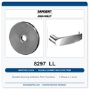 Sargent 8297 LL Trim Mortise Double Dummy w/Active Trim | Grade 1 Commercial