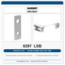 Sargent 8297 LSB Trim Mortise Double Dummy w/Active Trim | Grade 1 Commercial