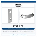 Sargent 8297 LSL Trim Mortise Double Dummy w/Active Trim | Grade 1 Commercial