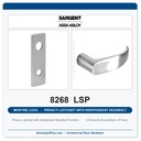 Sargent 8268 LSP Trim Mortise Privacy Latchset with Independent Deadbolt | Grade 1 Commercial