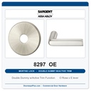 Sargent 8297 OE Trim Mortise Double Dummy w/Active Trim | Grade 1 Commercial