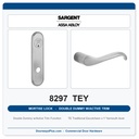 Sargent 8297 TEY Trim Mortise Double Dummy w/Active Trim | Grade 1 Commercial