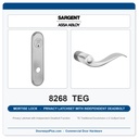 Sargent 8268 TEG Trim Mortise Privacy Latchset with Independent Deadbolt | Grade 1 Commercial