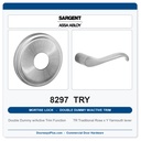 Sargent 8297 TRY Trim Mortise Double Dummy w/Active Trim | Grade 1 Commercial