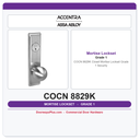 Accentra COCN 8829K Closet Mortise Lockset – Grade 1 Security