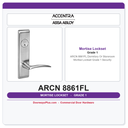 Accentra ARCN 8861FL Dormitory Or Storeroom Mortise Lockset – Grade 1 Security