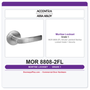 Accentra MOR 8808-2FL Intruder Latchbolt Mortise Lockset – Grade 1 Security