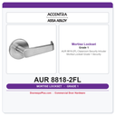 Accentra AUR 8818-2FL Classroom Security Intruder Mortise Lockset – Grade 1 Security