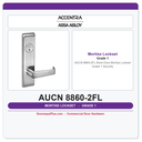 Accentra AUCN 8860-2FL Store Door Mortise Lockset – Grade 1 Security
