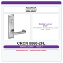 Accentra CRCN 8860-2FL Store Door Mortise Lockset – Grade 1 Security
