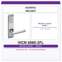 Accentra VICN 8860-2FL Store Door Mortise Lockset – Grade 1 Security