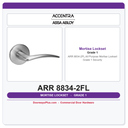 Accentra ARR 8834-2FL All Purpose Mortise Lockset – Grade 1 Security