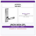 Accentra JNCN 8834-2FL All Purpose Mortise Lockset – Grade 1 Security