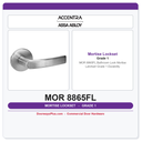 Accentra MOR 8865FL Bathroom Lock Mortise Latchset – Grade 1 Durability