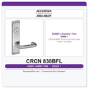 Accentra CRCN 838BFL Dummy Trim Both Sides – Grade 1 Durability