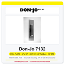 Don-Jo 7132 Pull Plate | 4" x 16" | 3/8" x 1-1/4" flat bar | 10" CTC