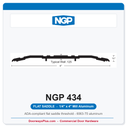 NGP 434 Flat Saddle Threshold 4" x 1/4" Mill Aluminum | National Guard Products