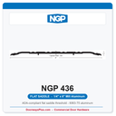 NGP 436 Flat Saddle Threshold 6" x 1/4" | ADA Compliant Mill Aluminum | National Guard
