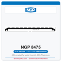 NGP 8475 Flat Saddle Threshold 7-1/2" x 1/2" Mill Aluminum | National Guard Products