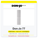 Don-Jo 77 Push Plate | 3.5" x 15" x 0.125" | 630 Steel