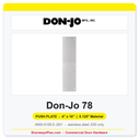 Don-Jo 78 Push Plate | 4" x 16" x 0.125" | 630
