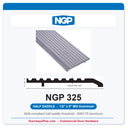 NGP 325 Half Saddle Threshold 5" x 1/2" ADA Fire Rated Aluminum | National Guard Products