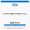 NGP 8113 Thermal Break Saddle Threshold 11-1/4" x 1/4" | National Guard Products Mill Aluminum
