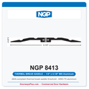 NGP 8413 Thermal Break Saddle Threshold 4-1/8" x 1/4" | ADA | Fire Rated | National Guard