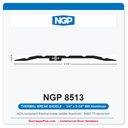 NGP 8513 Thermal Break Saddle Threshold 5-1/8" x 1/4" | National Guard | Mill Aluminum