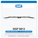 NGP 8613 Thermal Break Saddle Threshold 6-1/8" x 1/4" | National Guard Products | Mill Aluminum