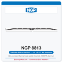 NGP 8813 Thermal Break Saddle Threshold 8-1/8" x 1/4" | National Guard | Mill Aluminum