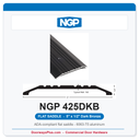 NGP 425DKB Flat Saddle Threshold 5" x 1/2" Dark Bronze | National Guard Products