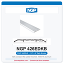 NGP 426EDKB Flat Saddle Threshold 6" x 1/2" Dark Bronze | ADA | Fire Rated | National Guard