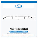 NGP 427EDKB Flat Saddle Threshold 7" x 1/2" Dark Bronze | National Guard | ADA, Fire Rated