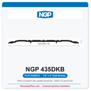 NGP 435DKB Flat Saddle Threshold 5" x 1/4" Dark Bronze | ADA, Fire Rated | National Guard Products