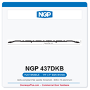NGP 437DKB Flat Saddle Threshold 7" x 1/4" Dark Bronze | ADA, Fire Rated