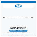 NGP 439DKB Flat Saddle Threshold 9" x 1/4" Dark Bronze | National Guard Products