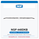 NGP 440DKB Flat Saddle Threshold 10" x 1/4" Dark Bronze | ADA Fire Rated | National Guard