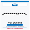 NGP 8475DKB Flat Saddle Threshold 7-1/2" x 1/2" Dark Bronze | National Guard Products