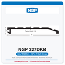 NGP 327DKB Half Saddle Threshold 4" x 1/2" Dark Bronze | National Guard | ADA Fire Rated