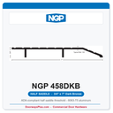 NGP 458DKB Half Saddle Threshold 7" x 3/4" Dark Bronze | National Guard Products