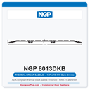 NGP 8013DKB Thermal Break Saddle Threshold 10-1/4" x 1/4" Dark Bronze | National Guard Products