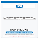 NGP 8113DKB Thermal Break Saddle Threshold 11-1/4" x 1/4" Dark Bronze | National Guard Products