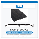 NGP 8428DKB Thermal Break Saddle Threshold 8-1/8" x 1/2" Dark Bronze | National Guard Products