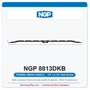 NGP 8813DKB Thermal Break Saddle Threshold 8-1/8" x 1/4" Dark Bronze | National Guard