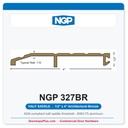 NGP 327BR Half Saddle Threshold 4" x 1/2" Architectural Bronze | National Guard Products